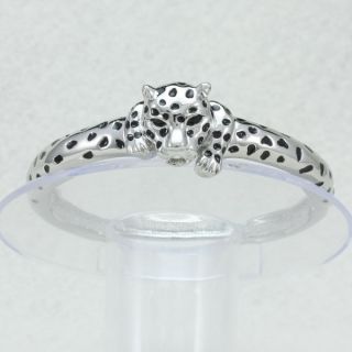 Fasion Silver Tone Panther Leopard Bracelet Bangle Cuff