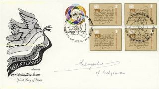 King Leopold III First Day Cover Signed