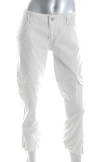 Levis Juniors White Cargo Pants 17
