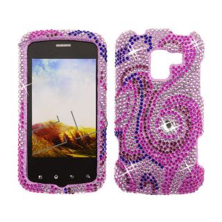 For LG Enlighten Optimus Slider LS700 Diamond Bling Case Cover  Pink