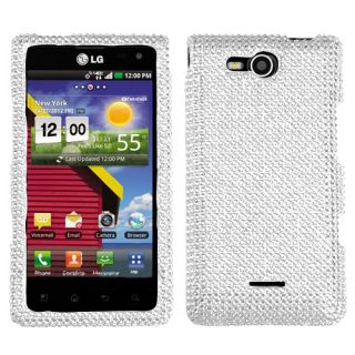For LG Lucid 4G Crystal Diamond BLING Hard Case Snap On Phone Cover