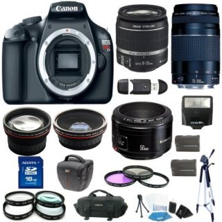 Camera w 18 55 Is 75 300 III 9 Lens Deluxe Kit 8714574571003