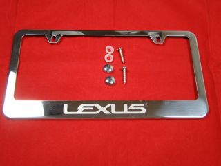 Lexus License Plate Frame Stainless Steel Chrome
