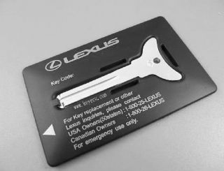 LEXUS SC IS ES RX LX GS EMERGENCY KEY CARD INSERT SPARE BLADE FOB WITH