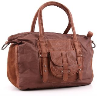 2012 Auth Liebeskind Berlin Victoria Saddle Brown Leather Handbag Sale