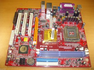 CHIPS P31G V1 0 MOTHERBOARD DDR400 AGP8X INTEL LGA 775 FSB800 SATA 150
