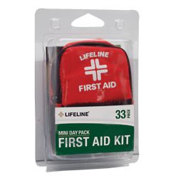 Lifeline Mini Day Pack Emergency First Aid Kit 34 PC New