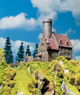 New HO Faller Castle Lichtenstein with Tower Building Kit 130245