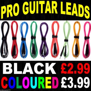 Pro Guitar Lead Cable 10ft 3M Electric Bass Patch