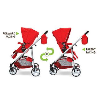 New  The First Years Indigo Retro Red Reversible Stroller