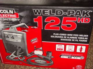 Lincoln Electric Weld Pak 125 HD Wire Feed Welder Brand New