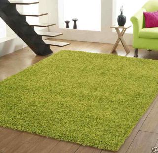 Lime Green Living Room Stylish Carpet Luxury Shaggy Rug