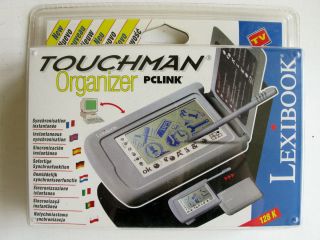 VINTAGE NEW IN BOX LEXIBOOK Touchman PCLINK Organizer   128K   TM1