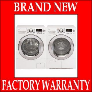 LG Compact Front Load Washer Dryer Set WM1355HW DLEC855W White Energy