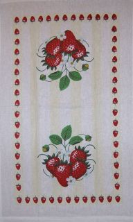 Strawberry Strawberries Kitchen Linen Towel New