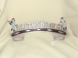 License Plate Topper Boston Braves