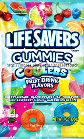 LIFE SAVERS Candy x1 Bag Gummies COOLERS Fruit Drink Flavors 7 oz Exp