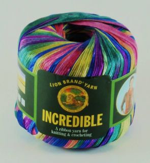 Lion Brand Incredible Ribbon Yarn Carnival