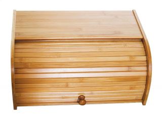 Lipper International Bamboo Kitchen Bread Box Bin Storage