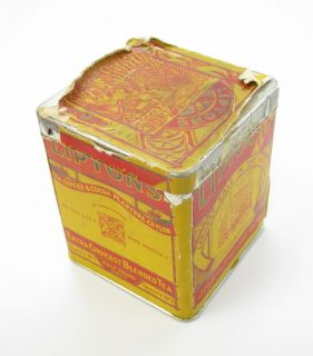 Lipton Ceylon Tea Planter Tin Empty Box