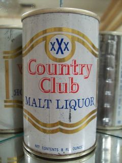8oz Country Club Malt Liquor Old Beer Can SS 28 22