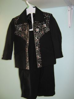 Liza Chase Handmade Mexican Mariachi 2 Piece Frida Suit Costume Sz SM