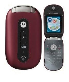 Motorola PEBL U6 Unlocked GSM Red T Mobile Cell Phone