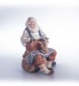 Retired Lladro Figurine 6774 Santas Magic Touch