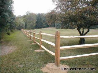 Locust Split Rail Fence Post and Rail Horse Fence