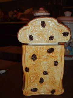 Loaf of Raisin Bread Cookie Jar