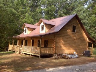 Log Home Package Kit 28 x 40 2 Level Logs 2nd Floor Roof Porch 31 985