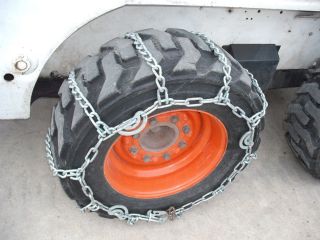10 16 5 Skidsteer Skidloader Tire Chains Pair Fit Bobcat John Deere
