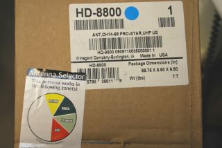 Winegard HD 8800 UHF 8 Bay HDTV Antenna Digital Local Channels