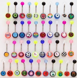 20 Logo Belly Button Rings Wholesale Navel Body Jewelry