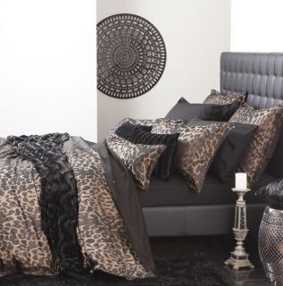Logan and Mason SERENGETI BRONZE Leopard Queen Size Bed doona Quilt