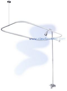 aluminum shower curtain tubing 42 inches long and 27 inches wide