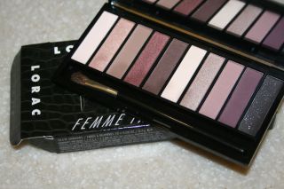 LORAC Femme Fatale Eye Shadow Palette w Brush Matte Shimmer New in Box
