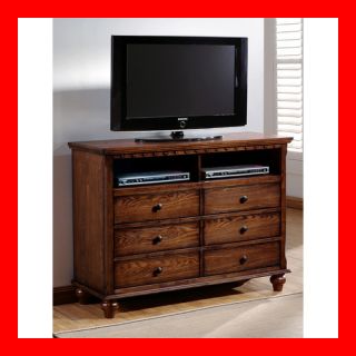 Colonial Brown TV Stand Media Center Living Room Furniture