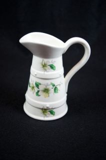 Lord Nelson Pottery Handcrafted England Green & White Magnolias or