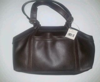 Liz Claiborne Chocolate Leather Handbag Purse