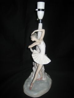 Lladro Colombine Lamp 4526 Glazed Mint RARE Ballerina Piece
