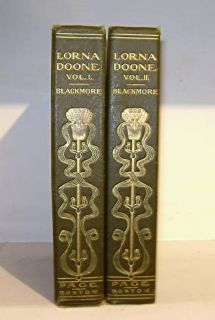Lorna Doone Richard D Blackmore 2 Vols 1904 Plates