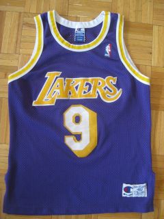 NBA NICK VAN EXEL Los Angeles LAKERS Authentic Champion Jersey Size 40