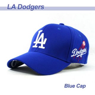 LA02 Los Angeles Dodgers Team Baseball Cap Blue Color with White Logo