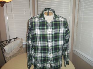 Mens L Large Ralph Lauren Shirt Blaire Flannel Long Sleeves 102510
