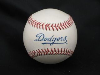 Los Angeles Dodgers Team Logo Baseball New Autograph