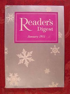 Readers Digest January 1951 Louis Nizer Rex Beach