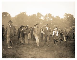 PHOTO FRANCIS OUIMET CADDIE EDDIE LOWERY 1913 US OPEN GOLF THE COUNTRY
