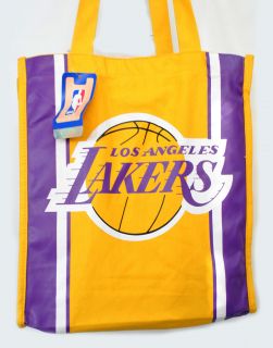 Los Angeles Lakers NBA Yellow Shopping Cloth Tote Bag