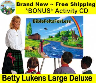 New Betty Lukens Bible in Felt Large Deluxe Set CD